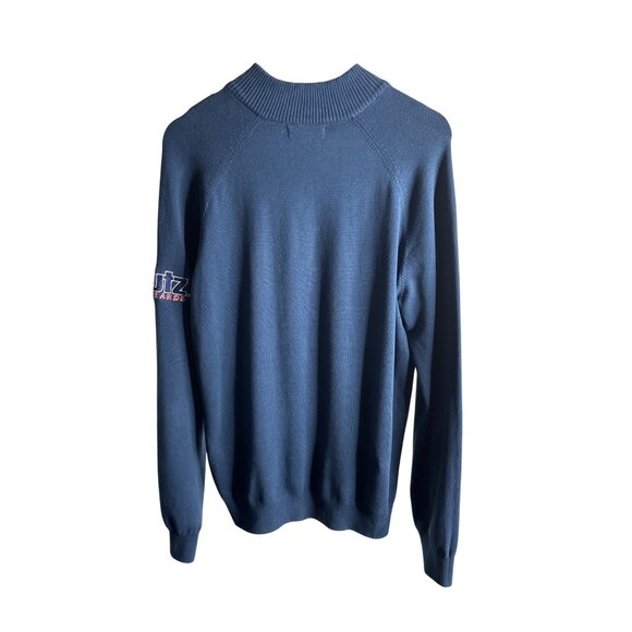 Mercer+Mettle Men's Blue Utz Brands Half Zip Cotton Pullover M - Picture 2 of 9
